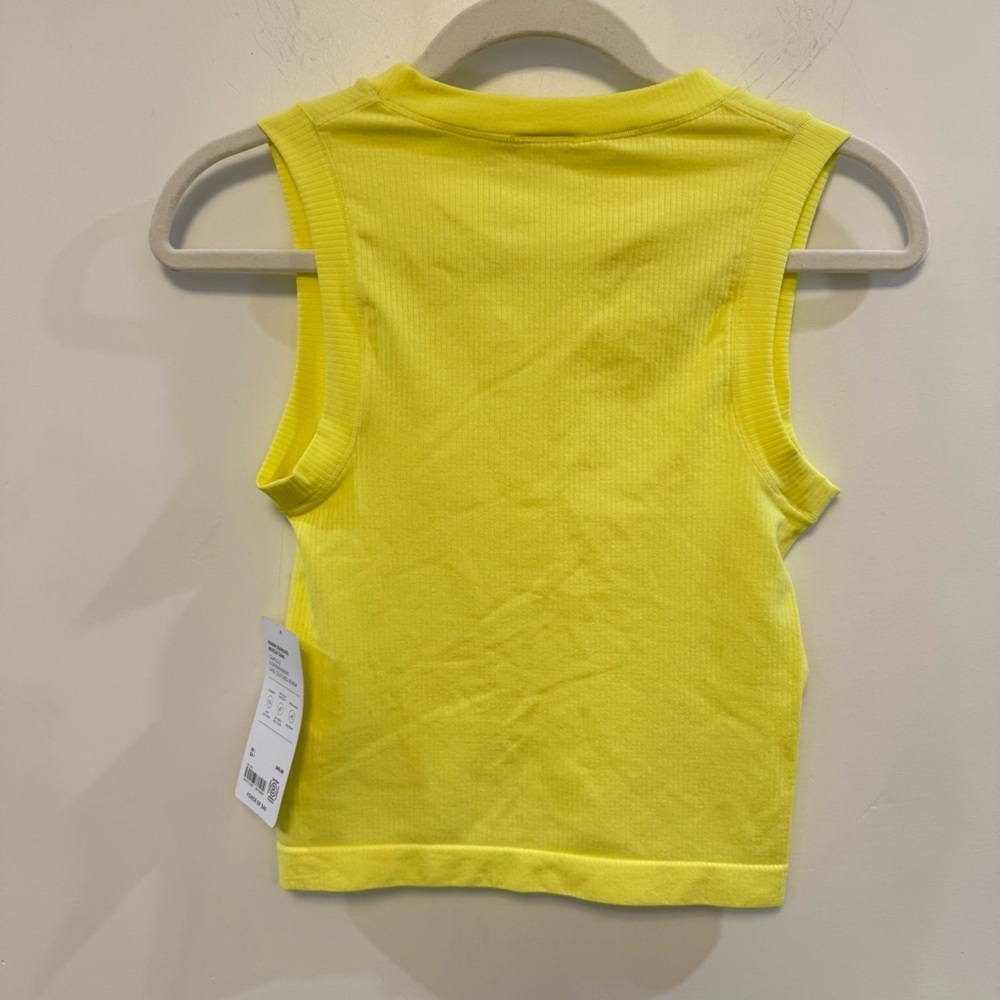ATHLETA NWT yellow renew seamless muscle tank - Picture 5 of 7